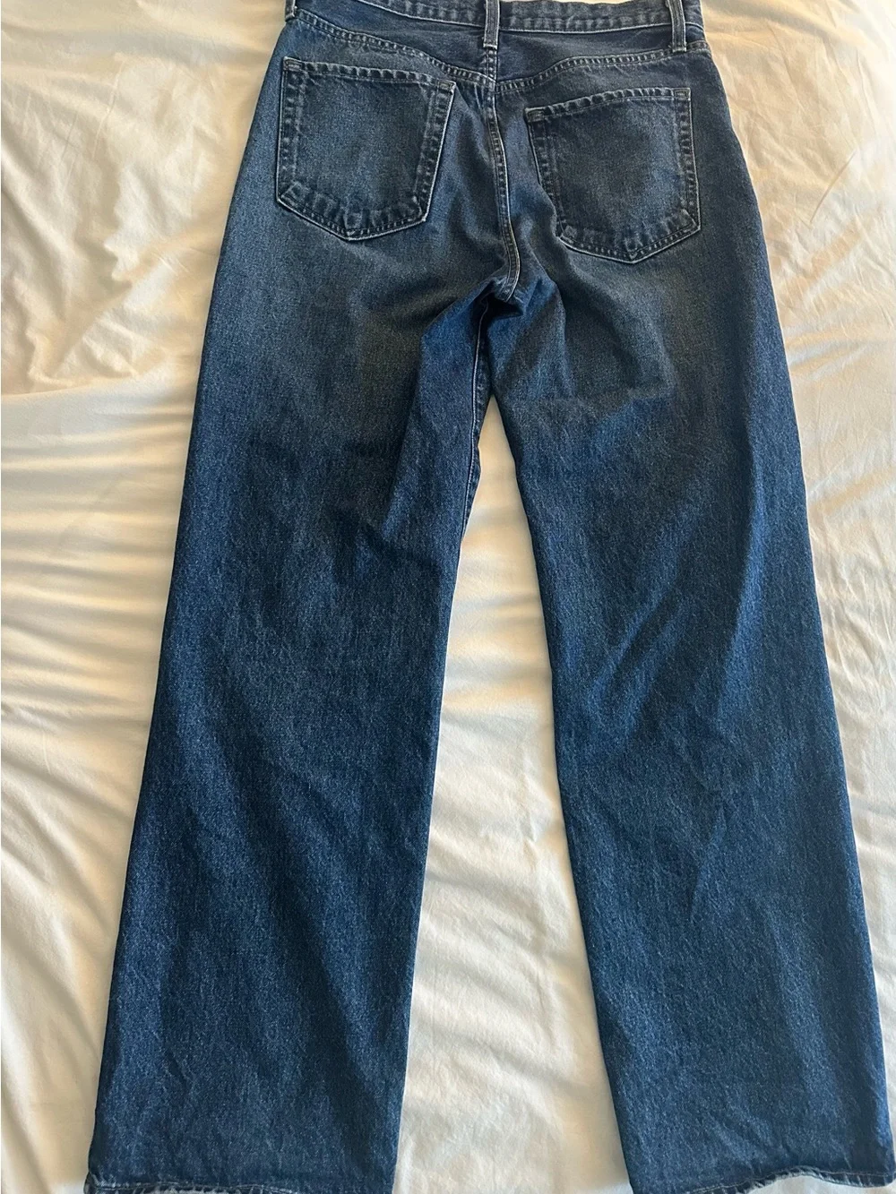 Just Black Classic Dark Blue Wide-Leg Jeans - Picture 3 of 6